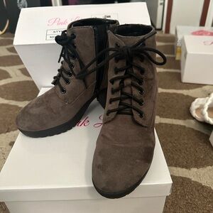 Booties from Amazon dark grey